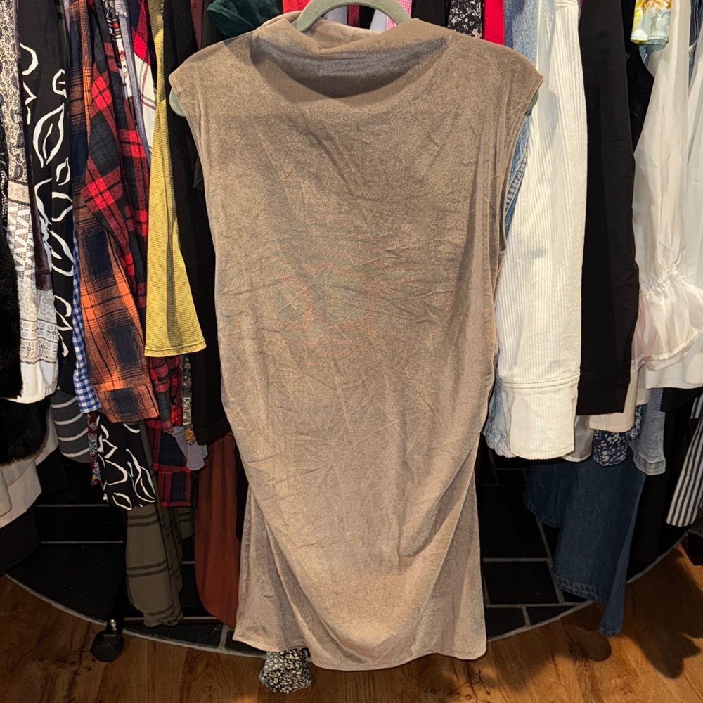 NWT a new day Sleeveless light brown mocha Dress